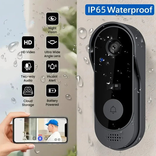 Smart Video Doorbell – WiFi HD Camera | Tuya App, IR Night Vision